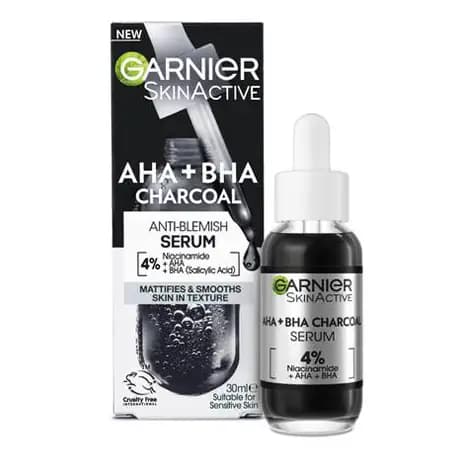 سرم لایه بردار زغال گارنیر GARNIER HA + BH with charcoal