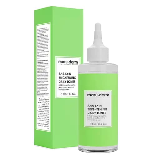 تونر روشن کننده مارودرم لاکتیک و گلیکولیک اسید maruderm AHA toner — تصویر ۲