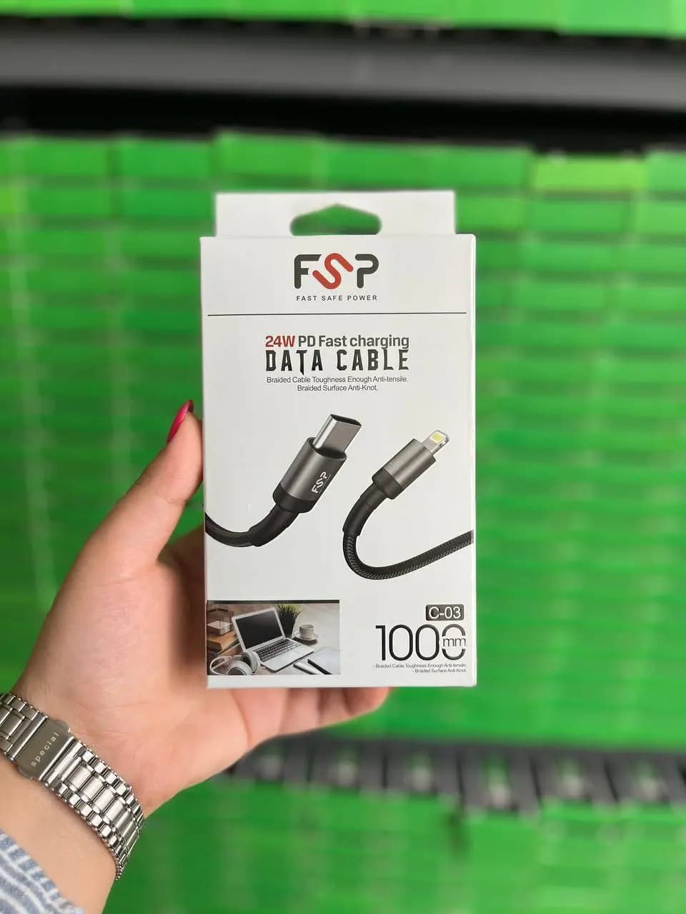 کابل آیفونی برند FSP مدل C03 PD