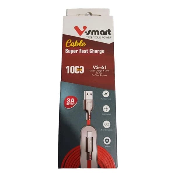 کابل آیفونی VSMART مدل VS61 طول یک متر — تصویر ۵