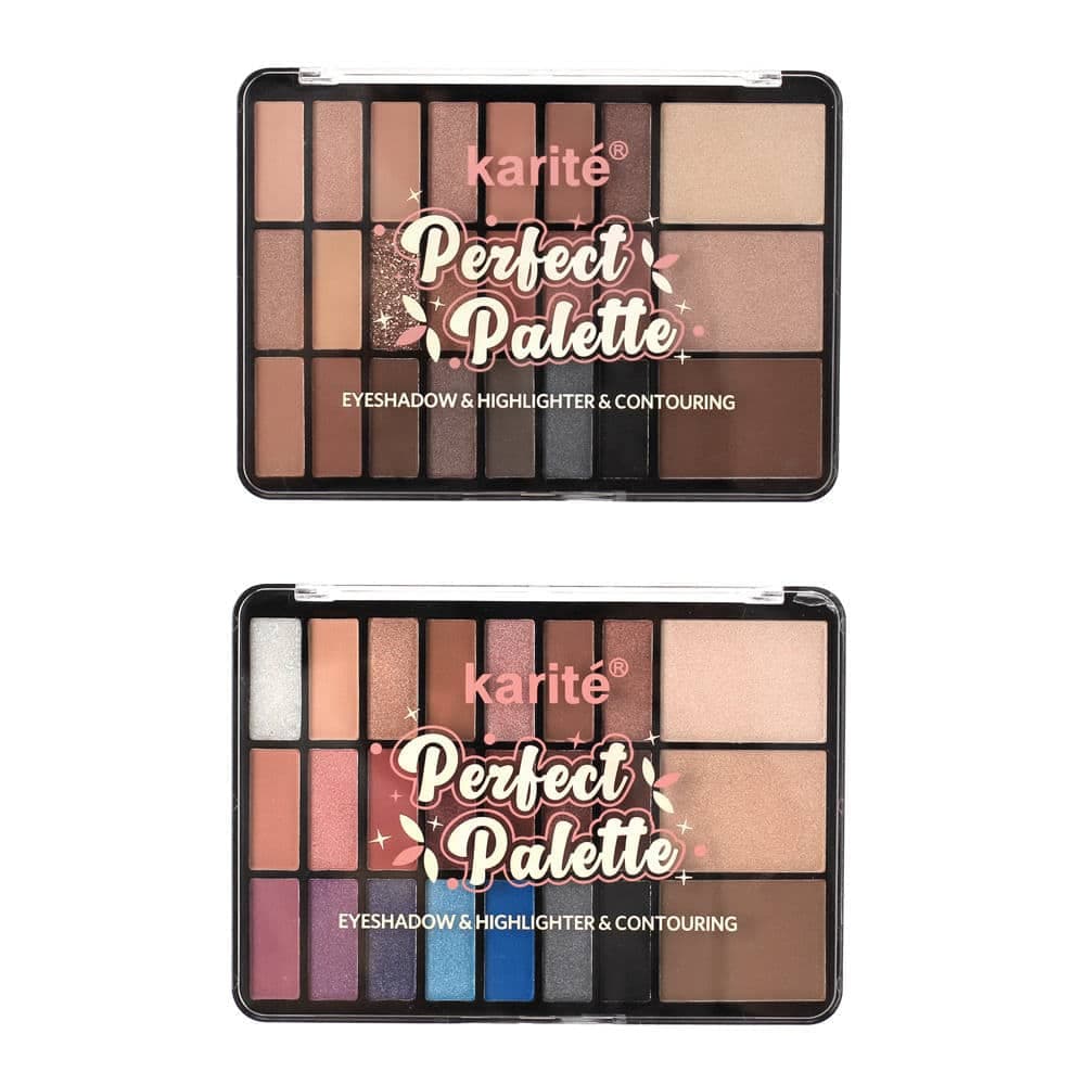 پالت سایه و هایلایتر و کانتور کاریته اورجینال Karite Perfect Palette Eyeshadow/ Highlighter & Contouring — تصویر ۳