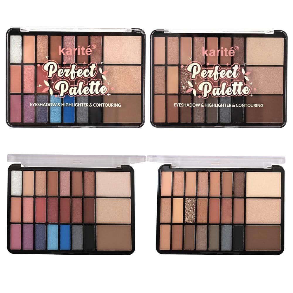 پالت سایه و هایلایتر و کانتور کاریته اورجینال Karite Perfect Palette Eyeshadow/ Highlighter & Contouring