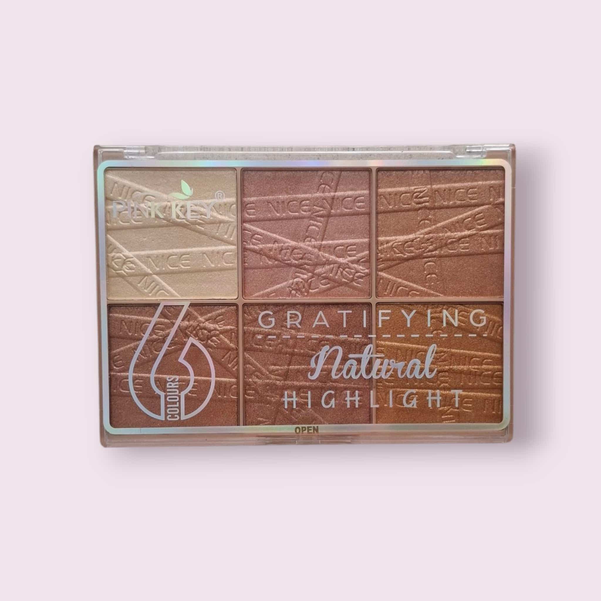 پالت هایلایتر 6 رنگ پینک کی اورجینال Pink Key Highlighter Palette — تصویر ۸