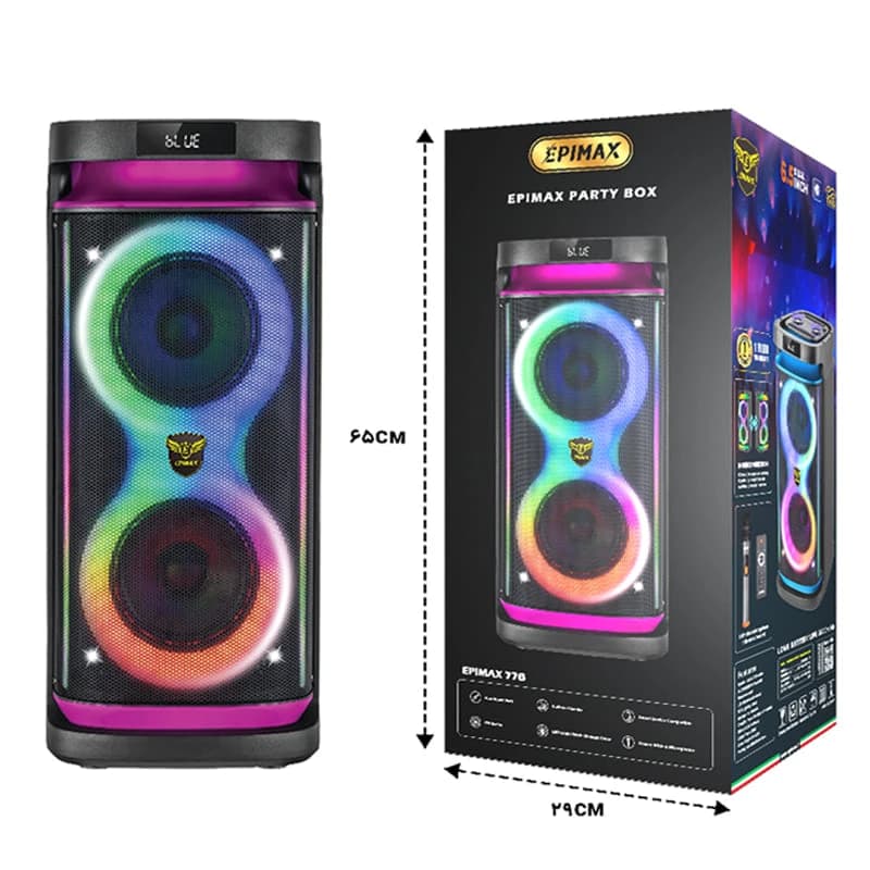 اسپیکر قابل حمل EPIMAX مدل ES776 — تصویر ۹