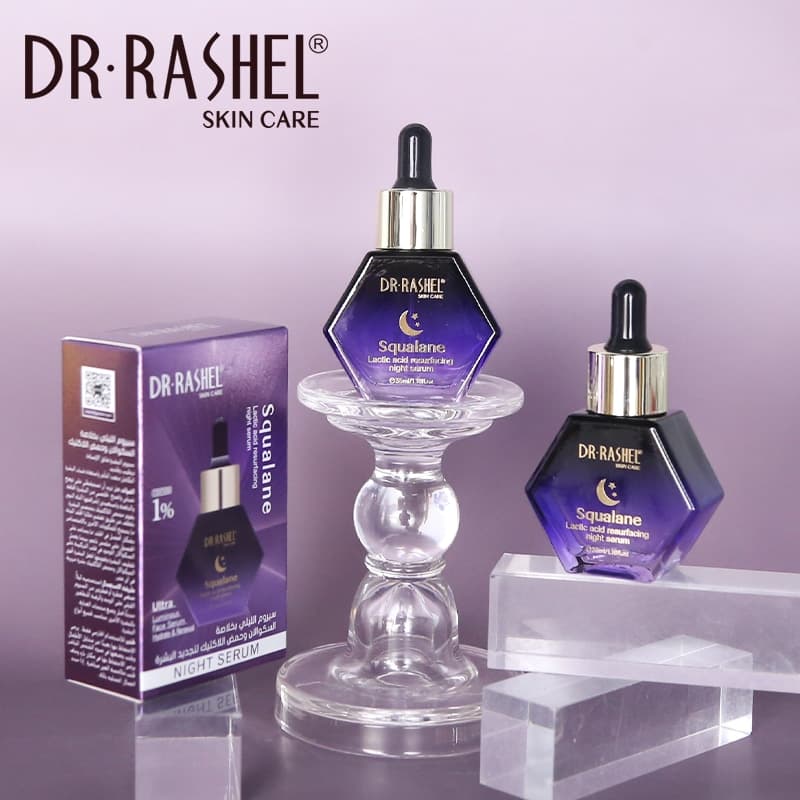 سرم شب لایه بردار ملایم اسکوالان و لاکتیک اسید دکتر راشل 35میل DR.RASHEL Squalane Lactic Surface Resurfacing Night Serum — تصویر ۱۲