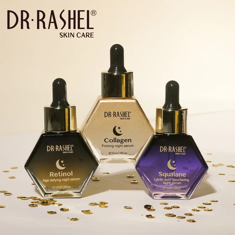 سرم شب لایه بردار ملایم اسکوالان و لاکتیک اسید دکتر راشل 35میل DR.RASHEL Squalane Lactic Surface Resurfacing Night Serum — تصویر ۶