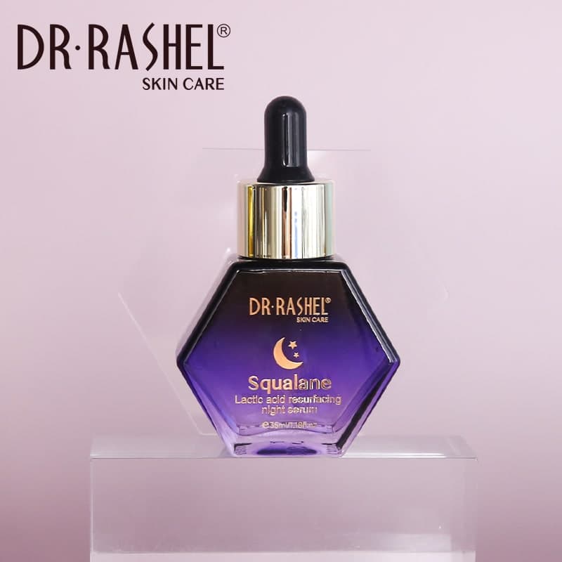سرم شب لایه بردار ملایم اسکوالان و لاکتیک اسید دکتر راشل 35میل DR.RASHEL Squalane Lactic Surface Resurfacing Night Serum