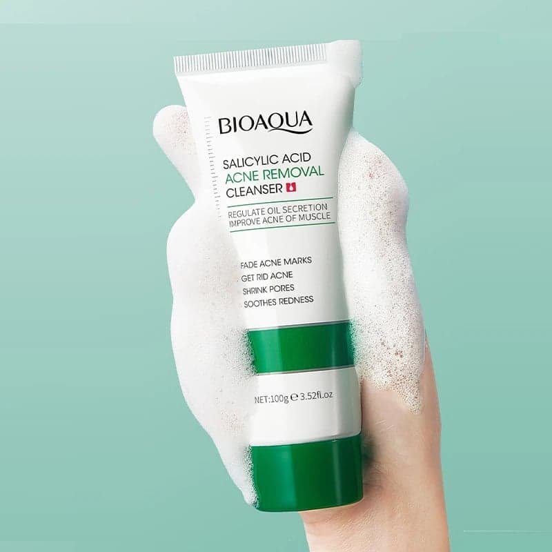 شوینده صورت سالیسیلیک اسید بیوآکوا ضدجوش 100گرم Bioaqua Salicylic Acid Acne Removal Cleanser — تصویر ۲