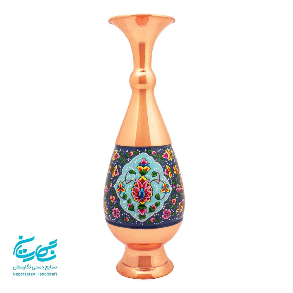 گلدان مس و پرداز 30 سانتی
