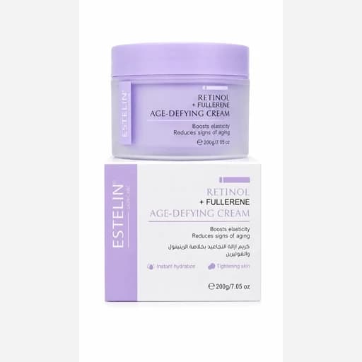 کرم رتینول و فولرن استلین 200 گرم Estelin Retinol + Fullerene Age-Defying Cream — تصویر ۱۰