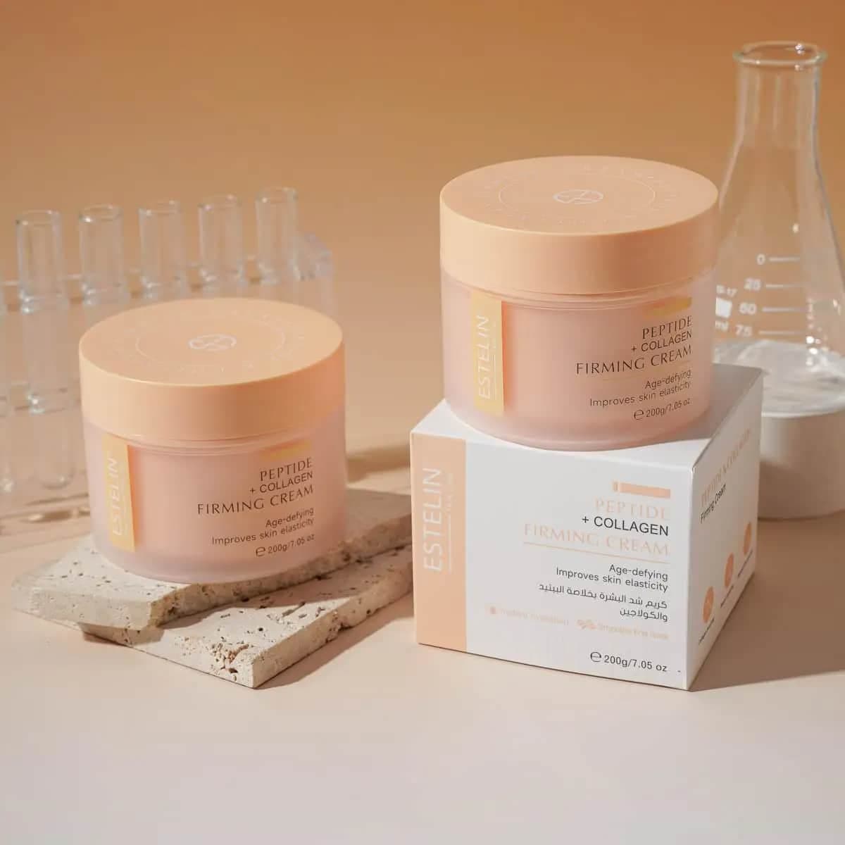 کرم کلاژن و پپتاید استلین 200 گرم Estelin Peptide + Collagen Firming Cream