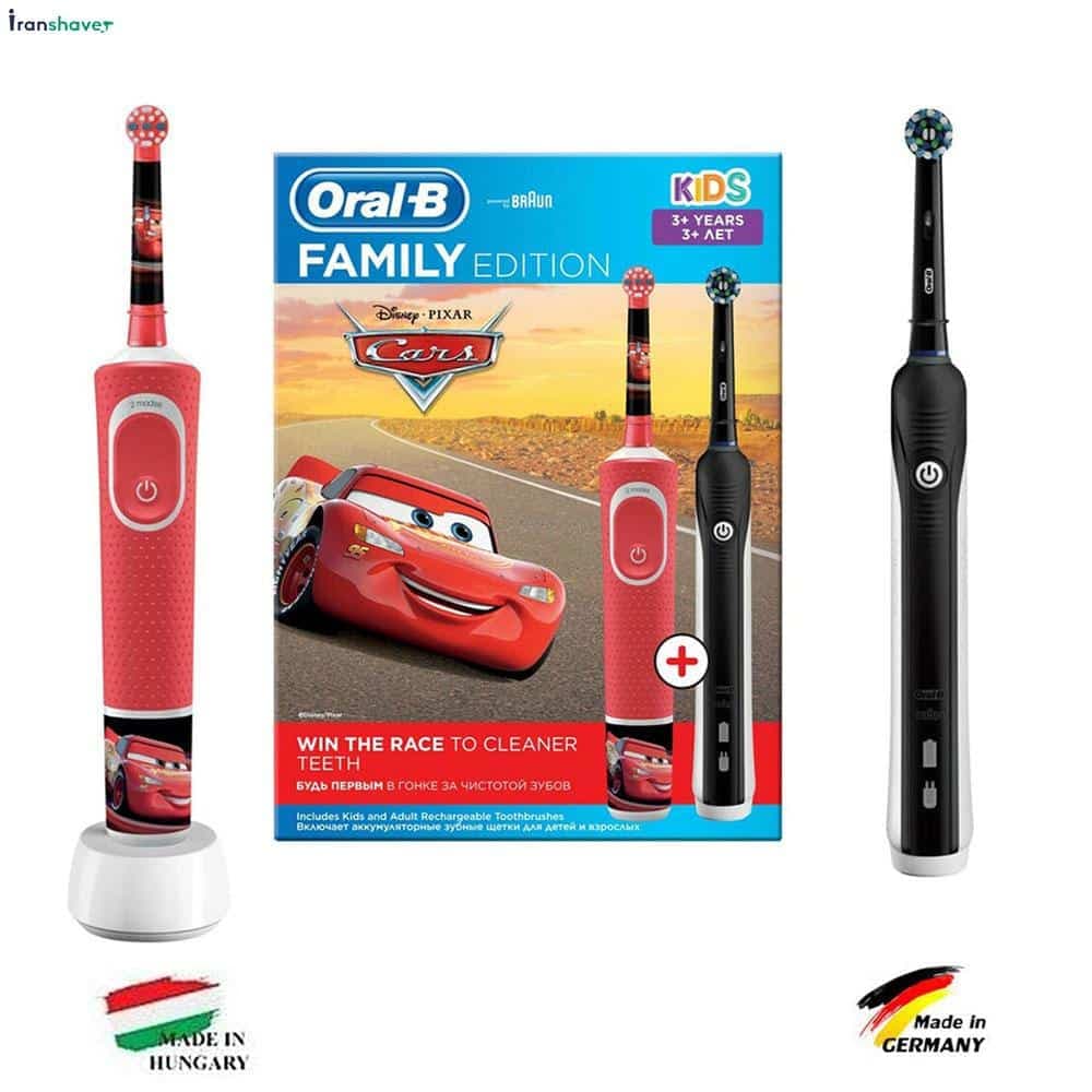 مسواک برقی اورال-بی مدل ( Family edition cars ( kids cars + pro1 700 black edition — تصویر ۸