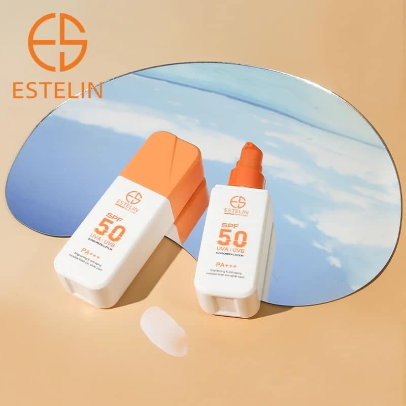 لوسیون ضد آفتاب روشنکننده و ضدپیری استلین 75گرم ESTELIN Brightening & Anti aging Sunscreen Lotion SPF50