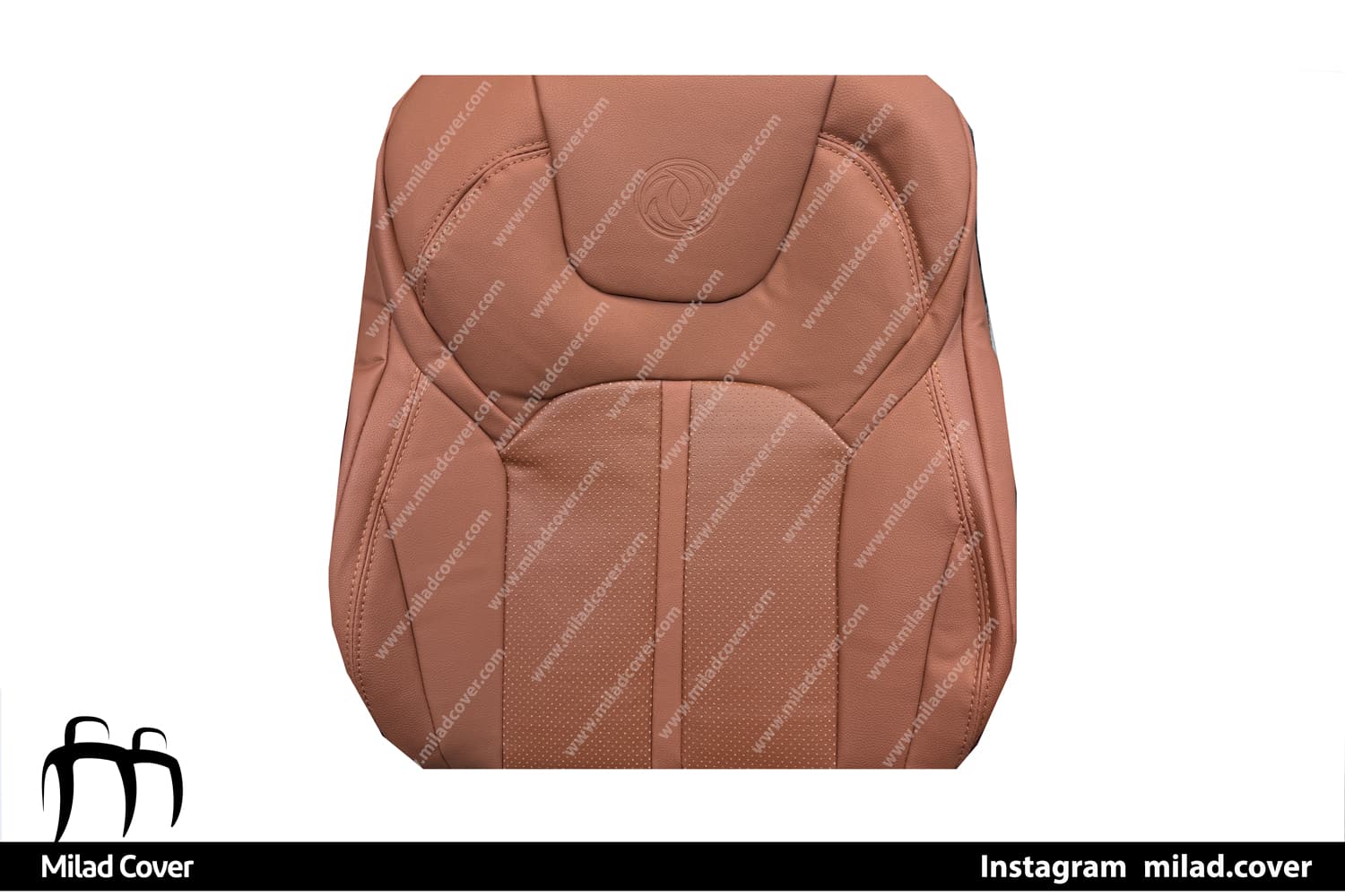 روکش صندلی دانگ فنگ E70 برقی چرم رنگ مارون — تصویر ۳