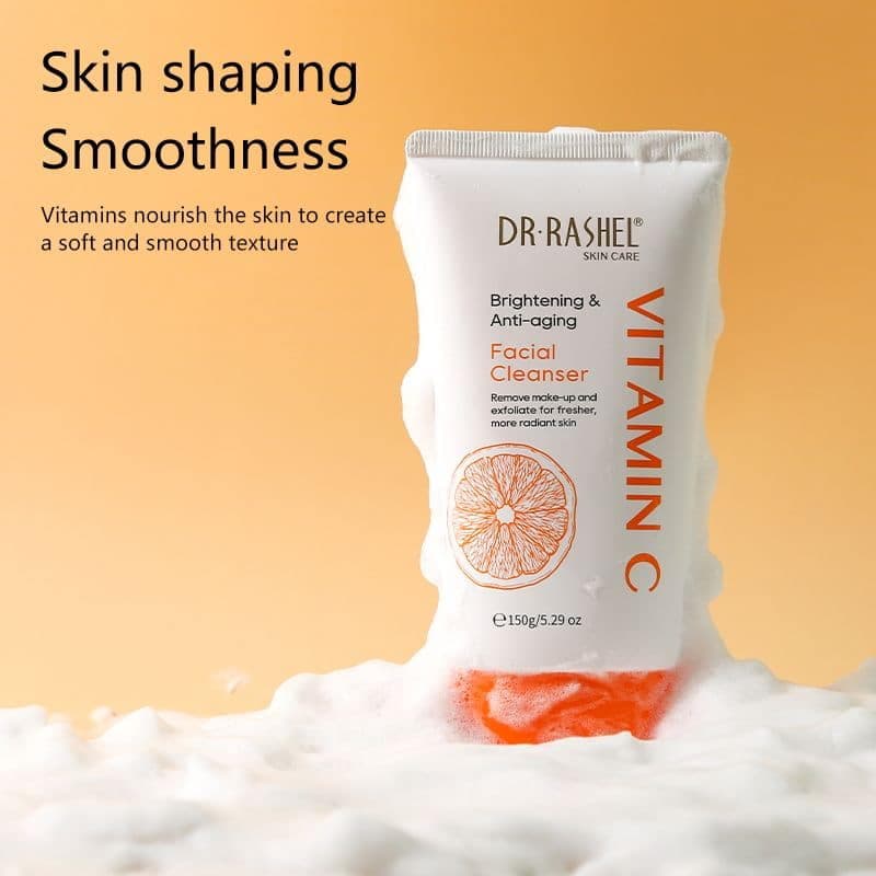 شوینده صورت ویتامین سی دکتر راشل 150گرم DR.RASHEL Vitamin C Facial Cleanser — تصویر ۱۲