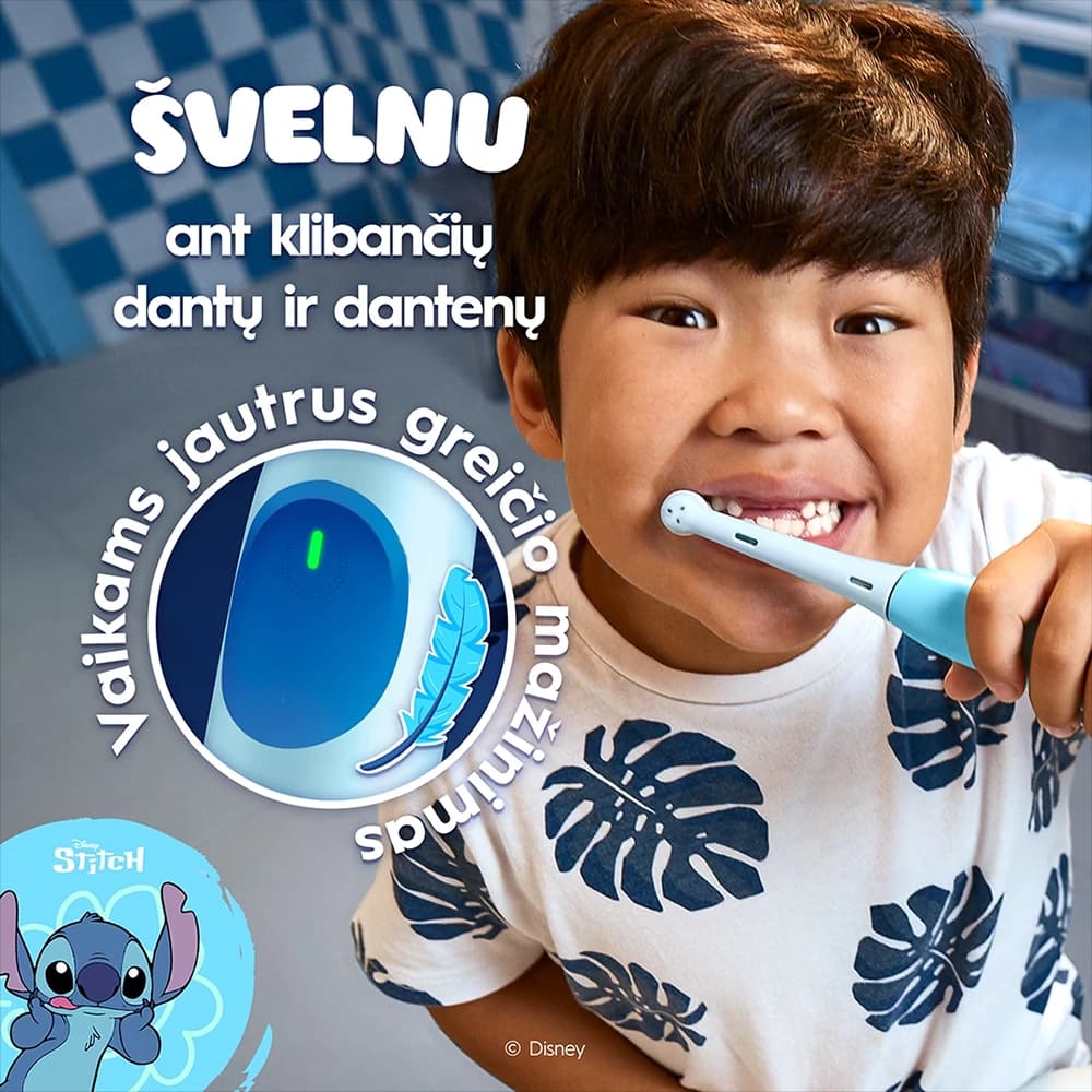 مسواک برقی اورال بی نسل io مدل (Stitch) IO kids — تصویر ۹
