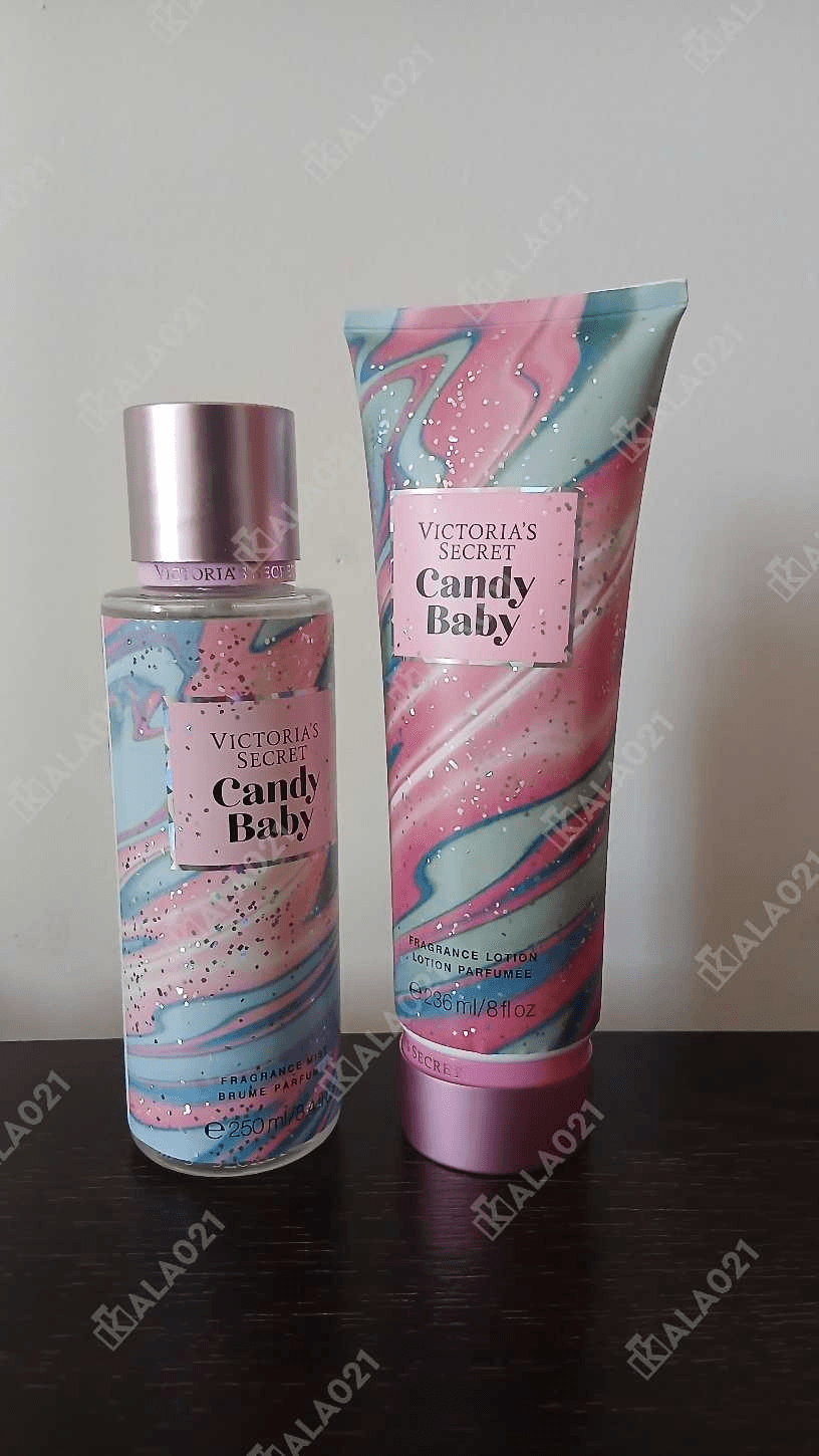 ست بادی اسپلش و لوسیون بدن ویکتوریا سکرت کندی بی بی Victoria’s Secret Set Candy Baby — تصویر ۳