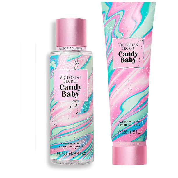 ست بادی اسپلش و لوسیون بدن ویکتوریا سکرت کندی بی بی Victoria’s Secret Set Candy Baby