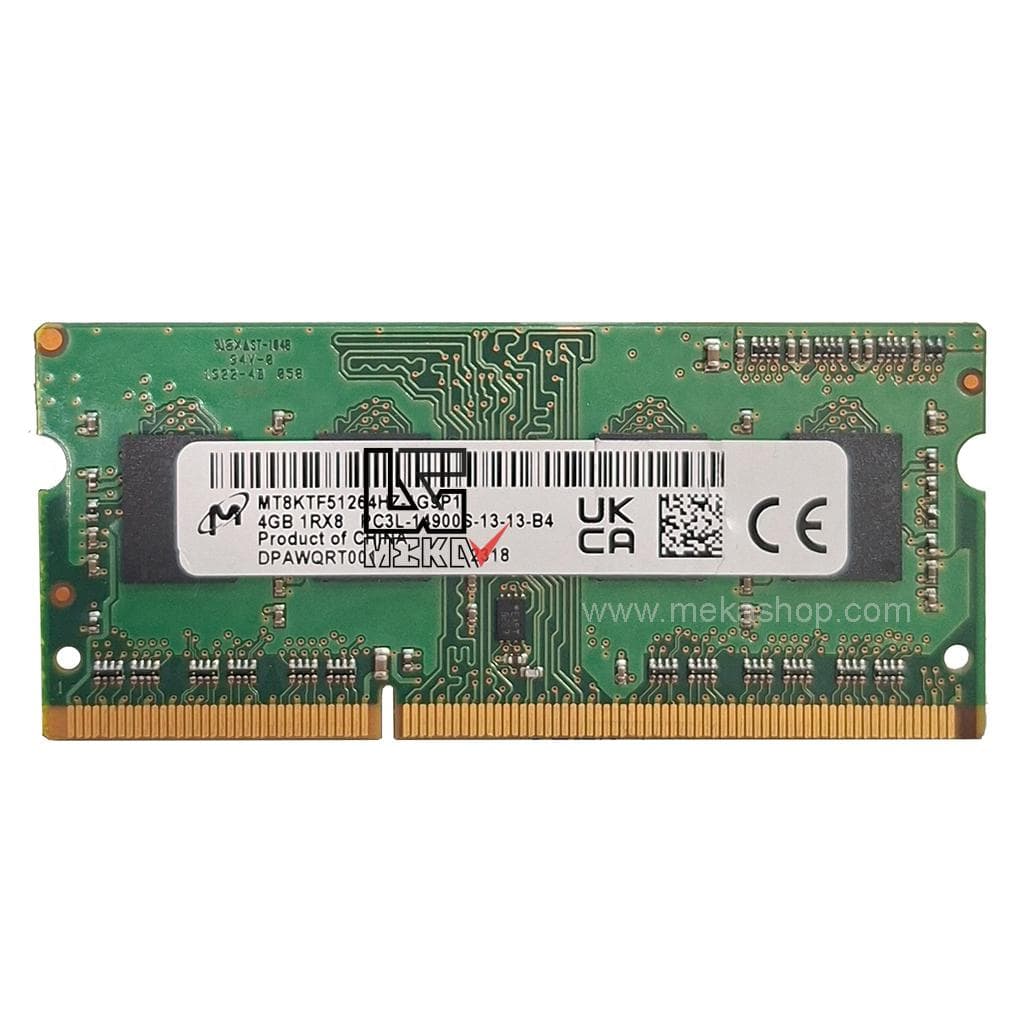 رم لپ تاپ میکرون Micron DDR3L 1866MHz PC3L-14900s CL13 4GB
