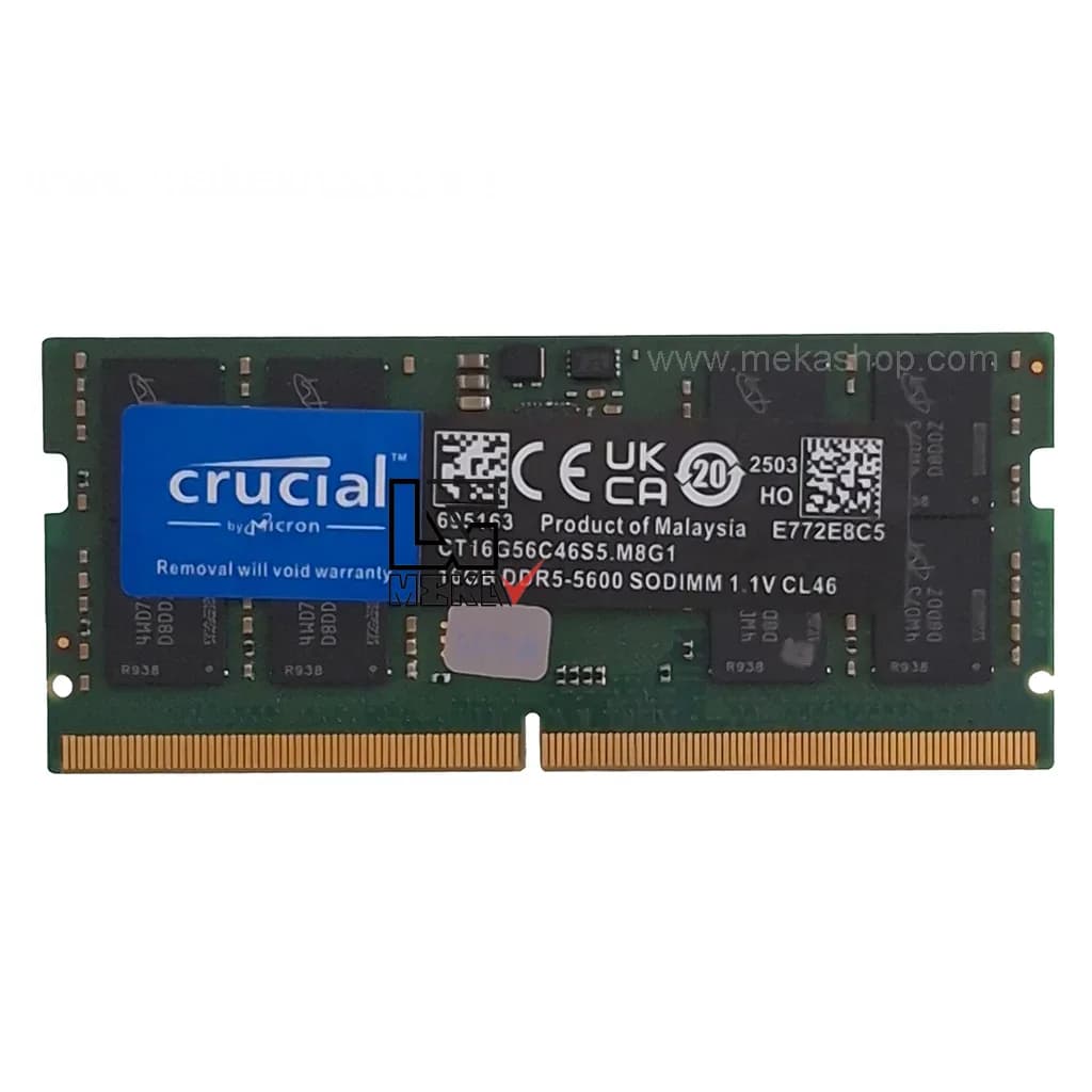 رم لپ تاپ کروشیال Crucial DDR5 5600MHz PC5 CL46 16GB — تصویر ۵