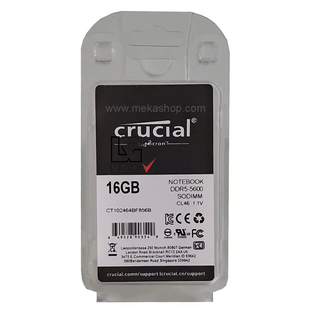 رم لپ تاپ کروشیال Crucial DDR5 5600MHz PC5 CL46 16GB — تصویر ۷