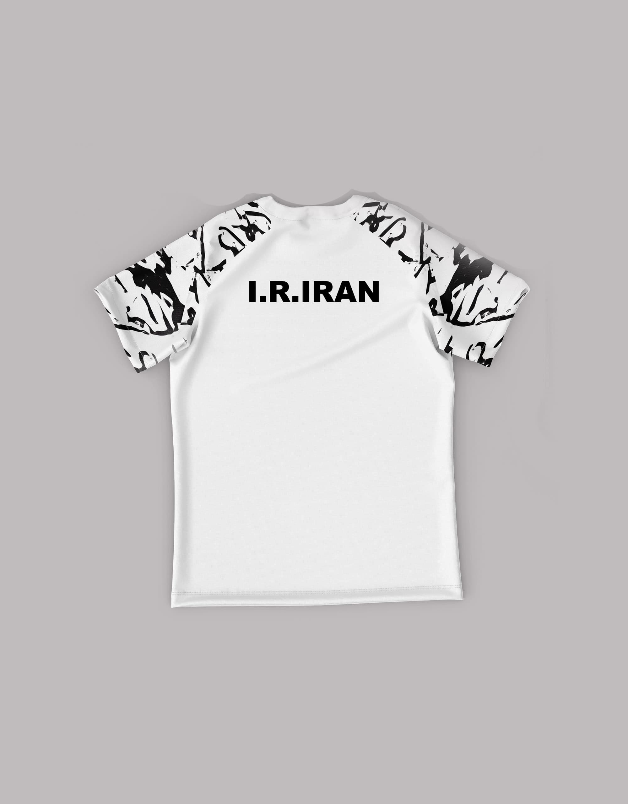 تیشرت شورت کشتی تیم ملی ایران – مدل رگلان سفید — تصویر ۹