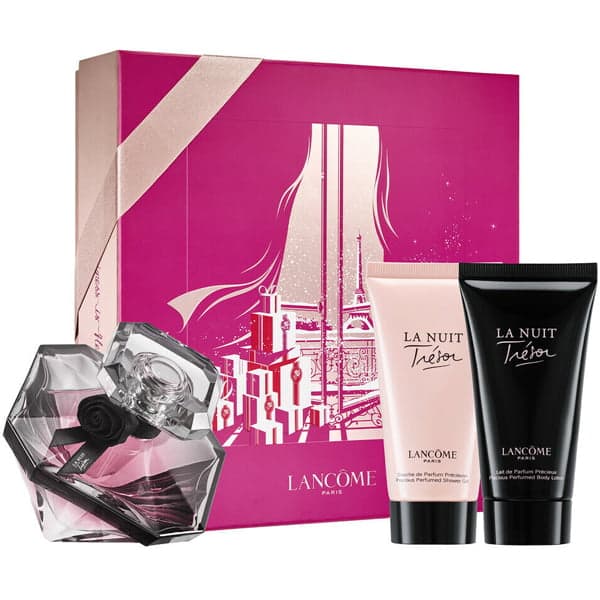 ست ادکلن زنانه اورجینال لانکوم ترزور Lancome La Nuit Tresor Set (EDP 50ml + BL 50ml + SG 50ml)