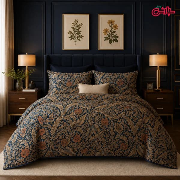 روتختی سلطنتی مدل Royal golden – مخمل ابریشم (376)