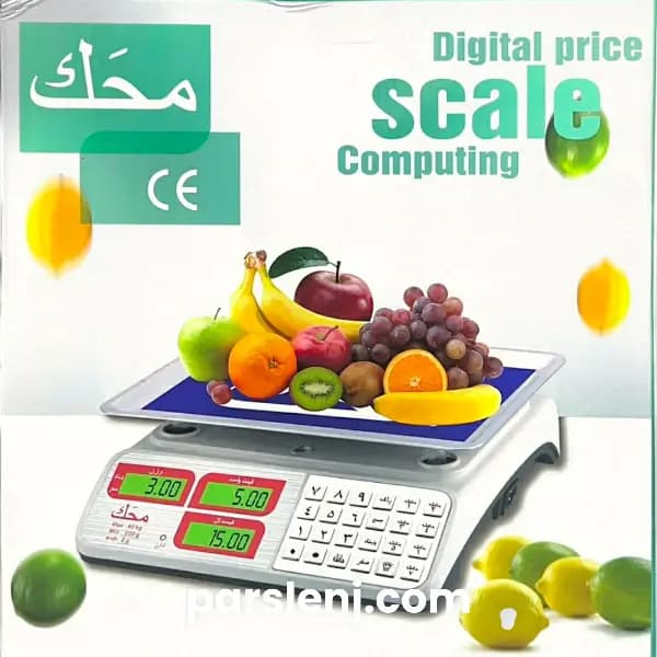 ترازو فروشگاهی محک مدل MHK-S40 ظرفیت ۴۰ کیلوگرم با کیبورد استیل — تصویر ۳