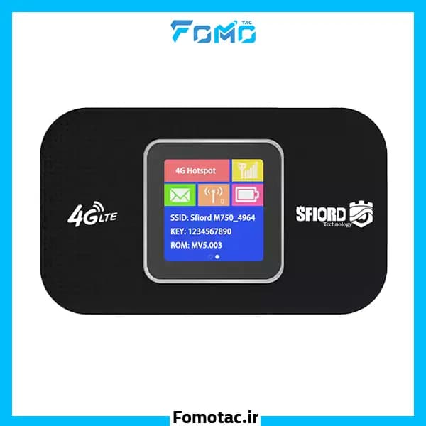 مودم جیبی ۴G LTE اسفیورد(Sfiord) مدل M750 – شارژدهی 12 ساعته — تصویر ۴