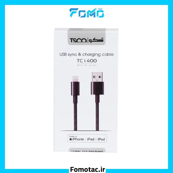 کابل شارژ لایتنینگ تسکو(TSCO) مدل TC i 400 — تصویر ۷