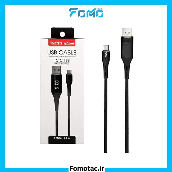 کابل شارژ تایپ‌سی تسکو (Tsco) مدل TC C188 — تصویر ۴