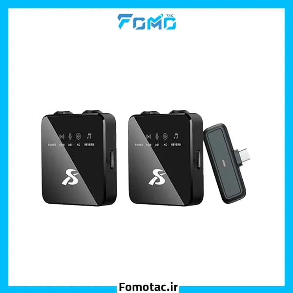 ست میکروفن یقه ای 2 کاربره بی سیم اس‌ایکس(SX) مدل SX10 Dual – با درگاه اتصال تایپ سی و لایتنینگ — تصویر ۸
