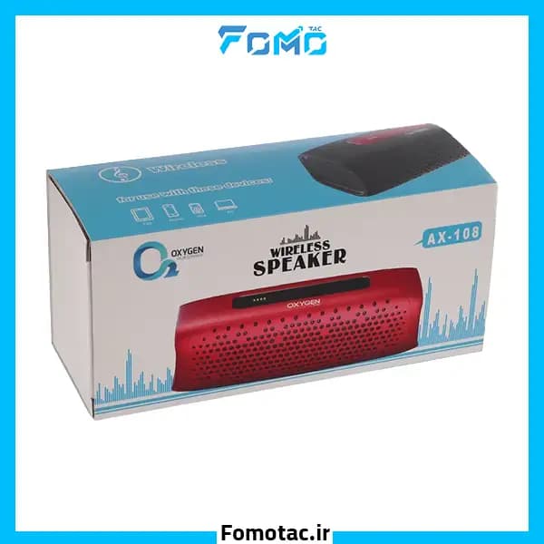 اسپیکر بلوتوثی اکسیژن(Oxygen) مدل AX-108 — تصویر ۳
