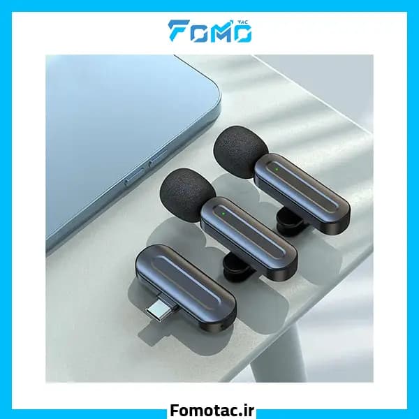 ست میکروفون یقهای 2 کاربره بیسیم اسایکس(SX) مدل SX25)Double) – دانگل تایپسی و لایتنینگ — تصویر ۵