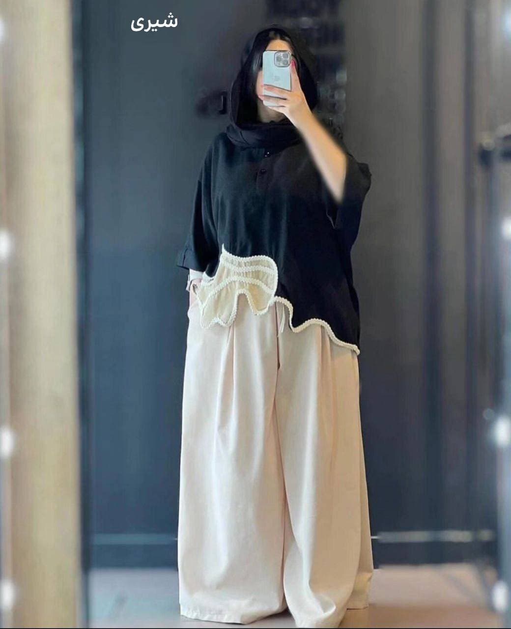 ست تکه دوزی بالاتنه و شلوار کد te2251 — تصویر ۱۲