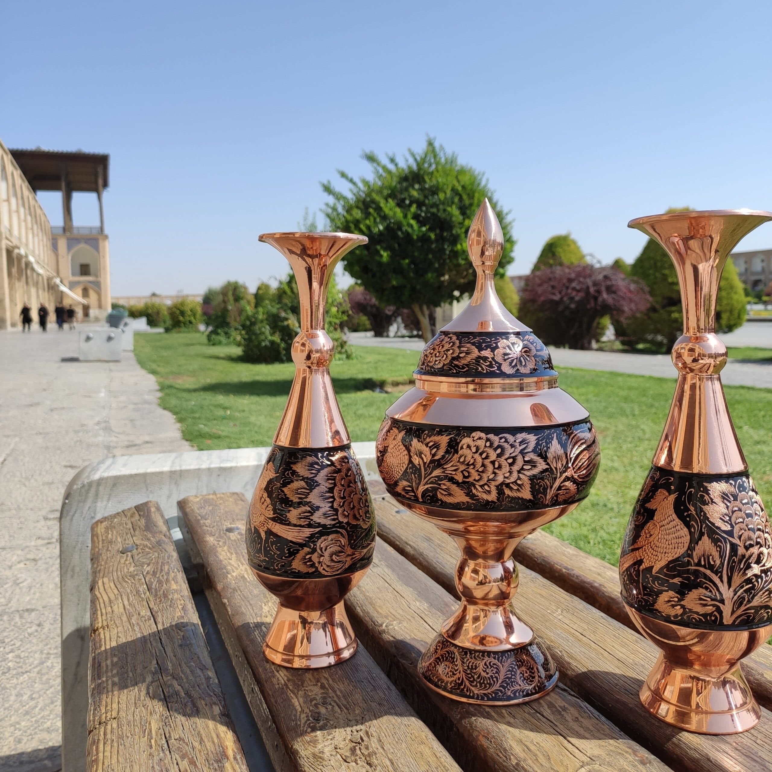 شکلات خوری مسی مدل الماس تراش ارتفاع 30 — تصویر ۷