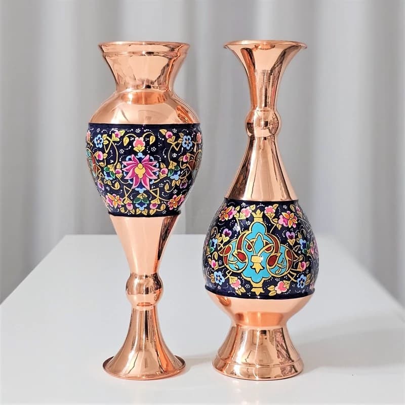 گلدان مسی مدل مس و پرداز اعلا ارتفاع 25 سانت — تصویر ۷