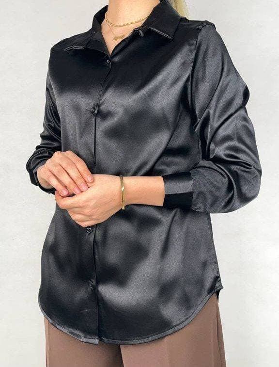 شومیز ساتن امریکایی ال ایکس کد te101655