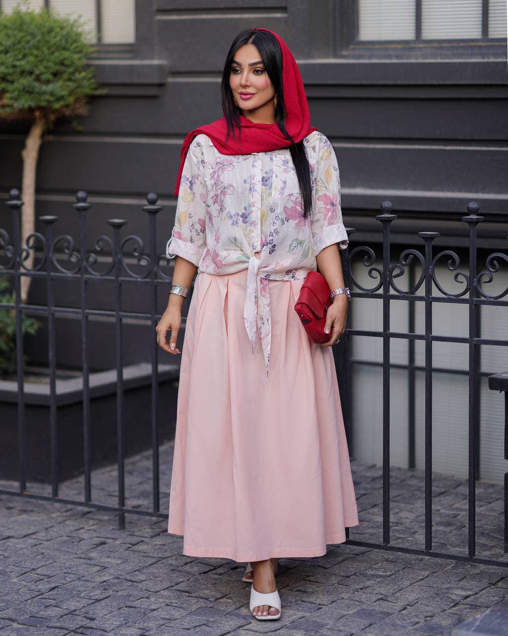 شومیز گره ای بهار کد te101621