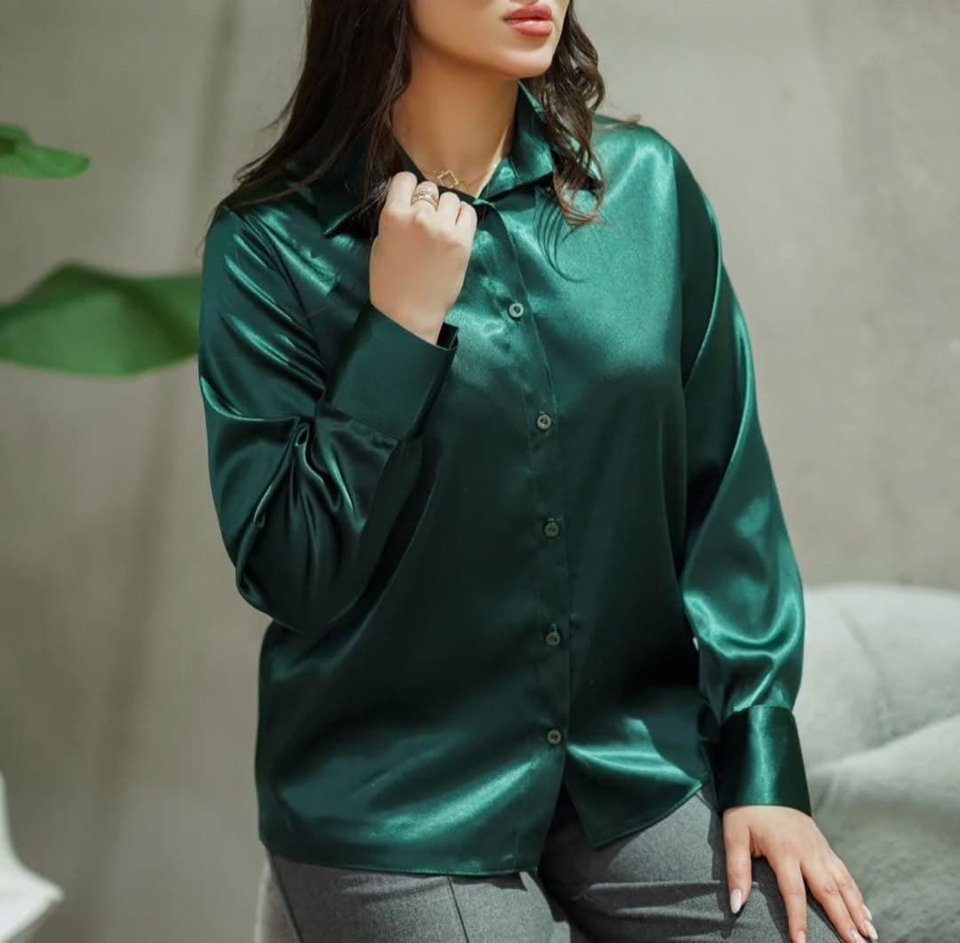 شومیز ساتن یلدایی کد te98430