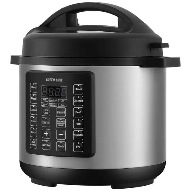 زودپز برقی 6 لیتری گرین لاین مدل Green lion GNEPCOKR6L electric cooker 6L — تصویر ۱۲