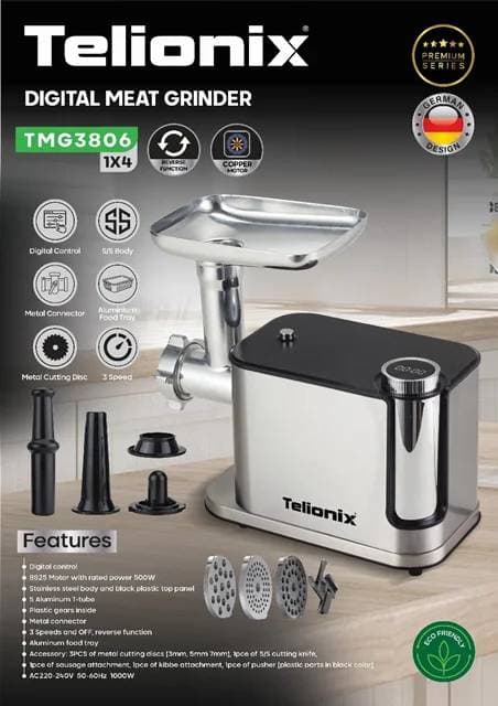 چرخ گوشت دیجیتال تلیونیکس مدل TMG3806