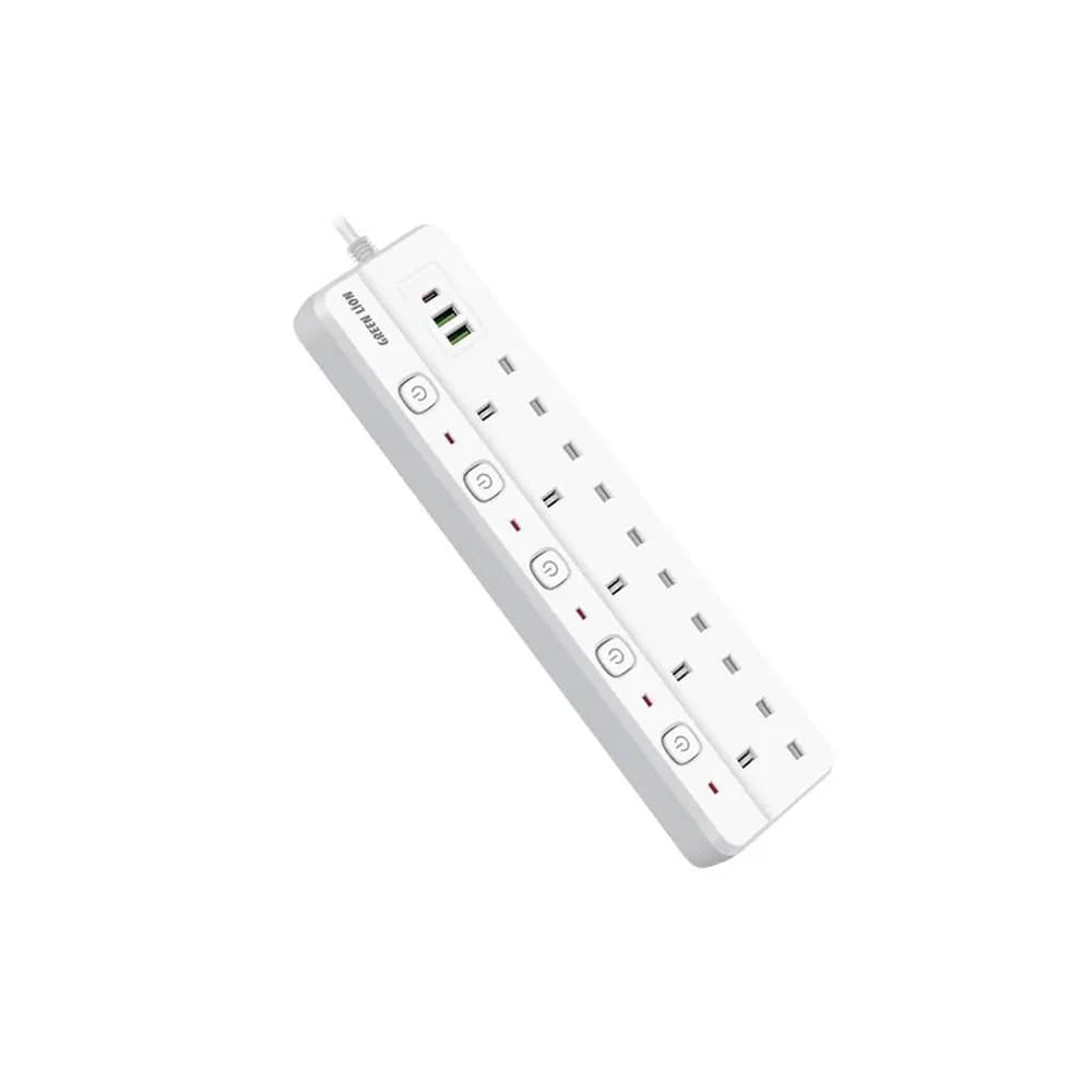چندراهی برق گرین لاین مدل Green lion GNPOWS2USB power socket 2500W