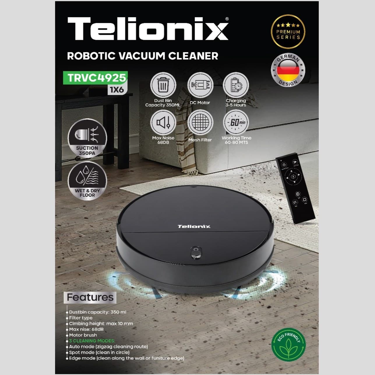 جارو رباتیک تلیونیکس مدل TRVC4925