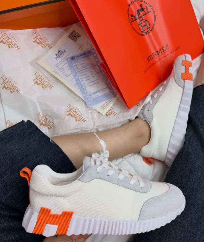 کتونی هرمس Bouncing (Hermès) سفید — تصویر ۲