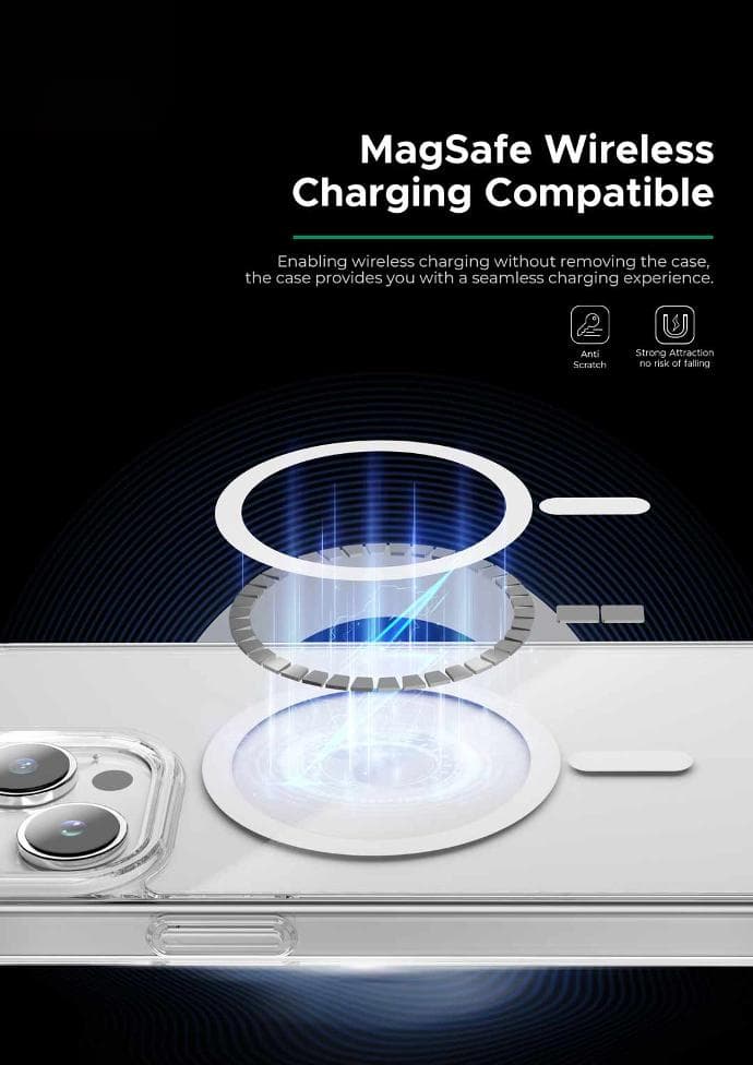قاب مگ سیف گرین لاین مدل Green lion GNCLRCM15PM clear magsafe 15 promax — تصویر ۴