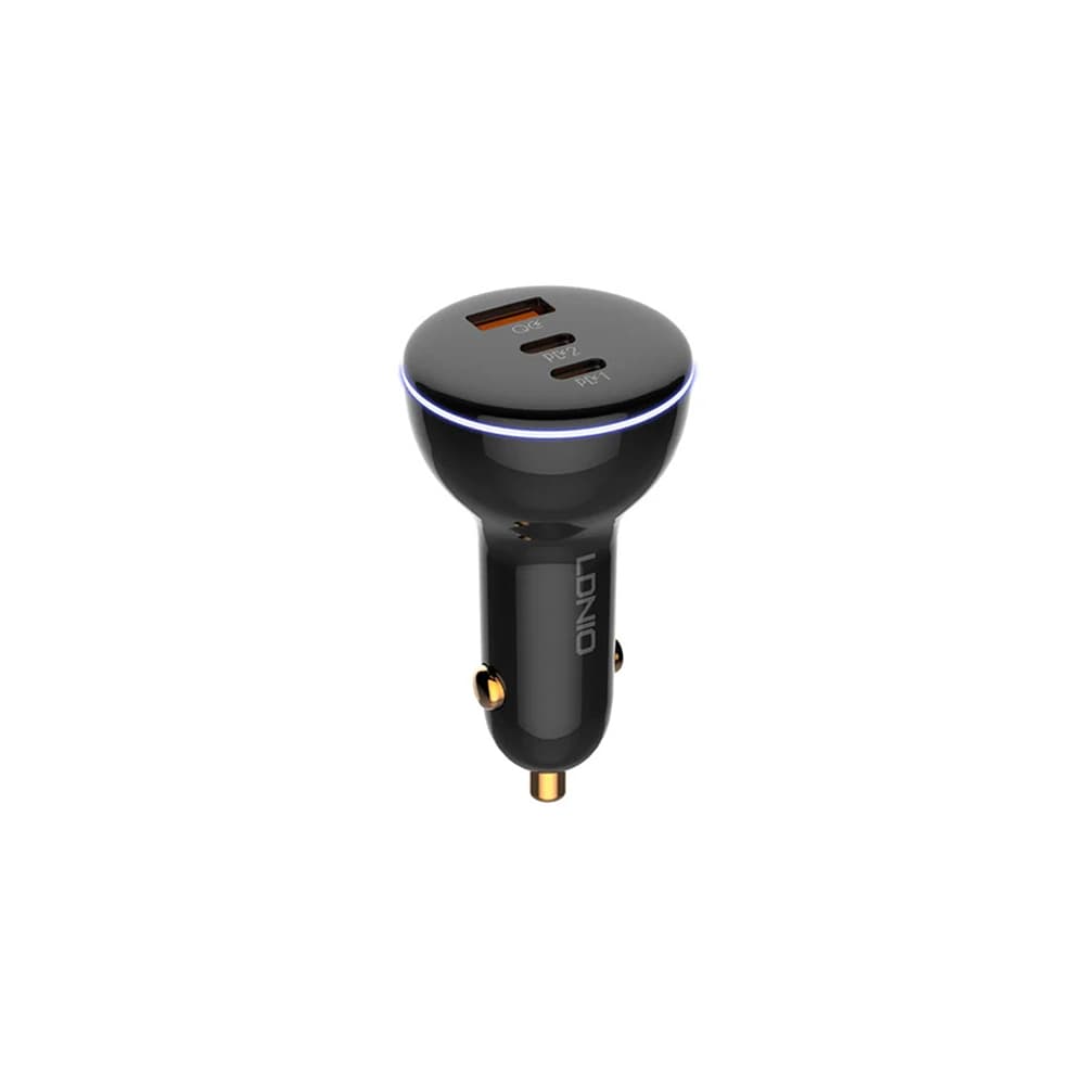 شارژر فندکی سوپر فست شارژ c102 ال دی نیو Ldnio C102 car charger C to C cable 160W
