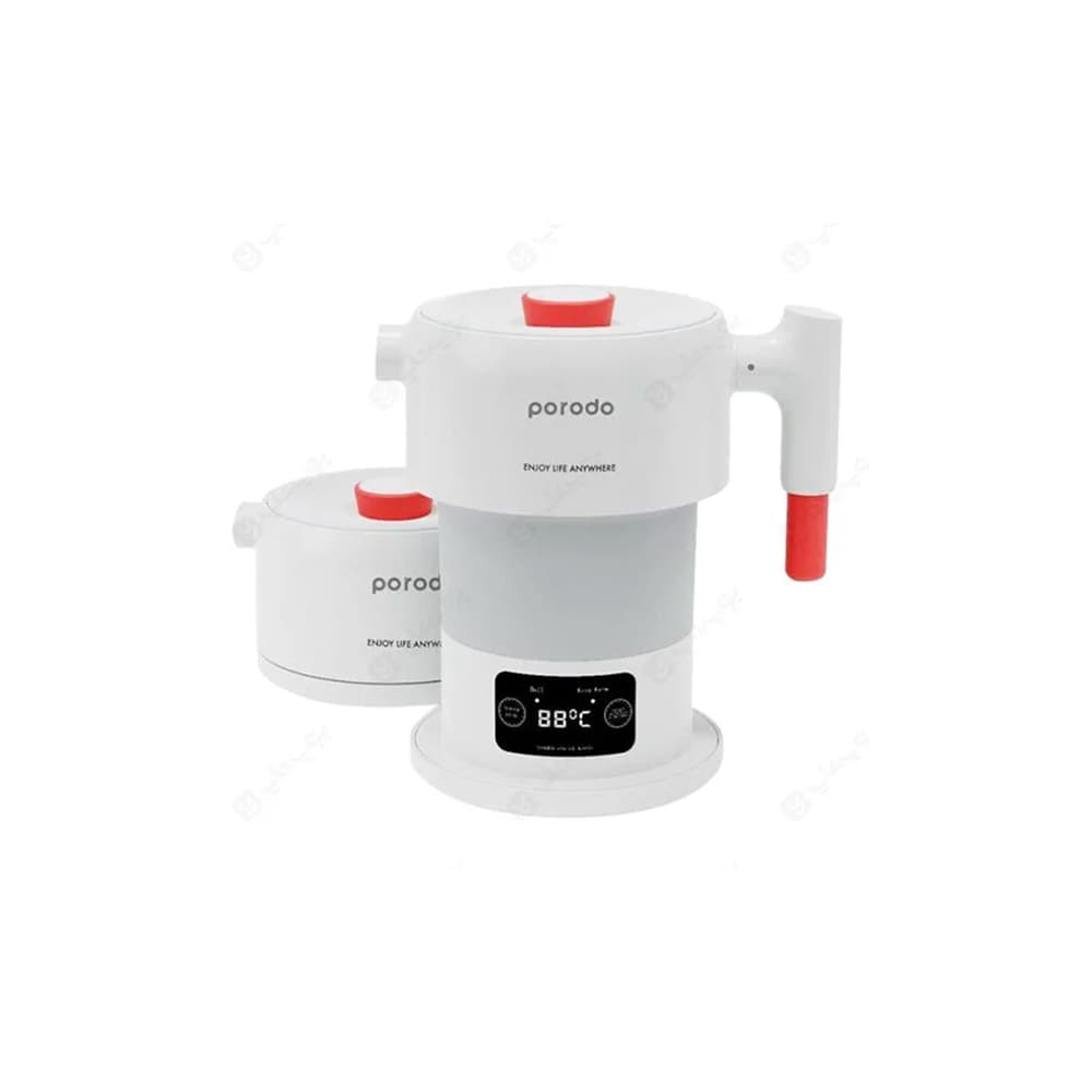 کتری برقی تاشو قابل حمل پرودو مدل Porodo KTLD600 kettle digital display