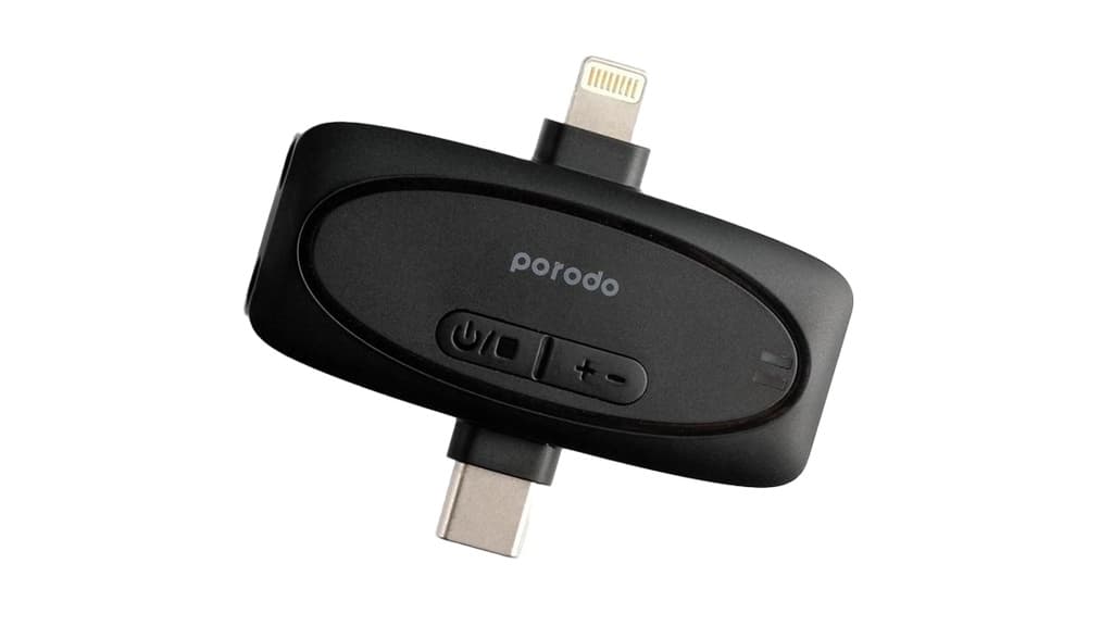 میکروفن بی سیم پرودو مدل Porodo PD-2MLAV dual mic — تصویر ۱۲